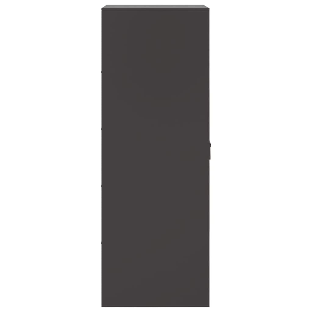 Credenza Nera 34,5x39x107 cm in Acciaio - homemem39