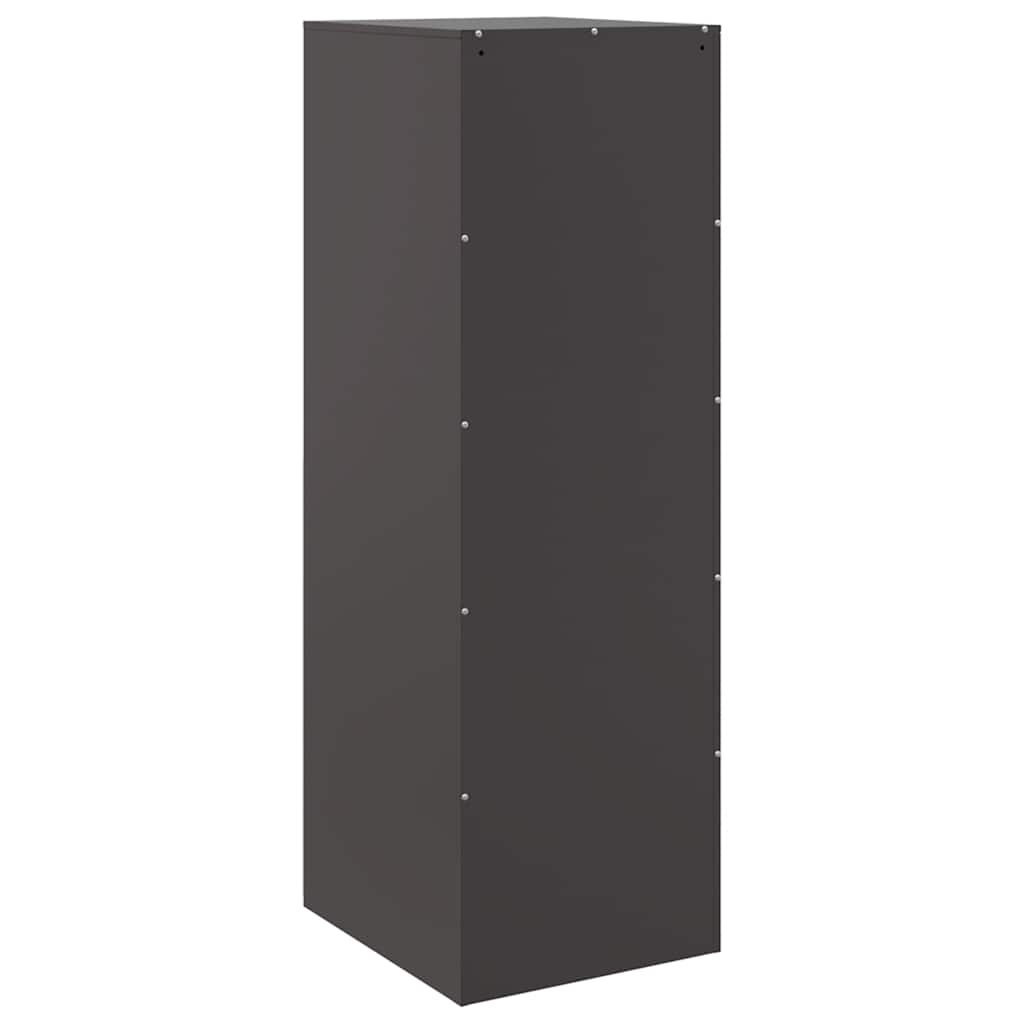 Credenza Nera 34,5x39x107 cm in Acciaio | homemem39