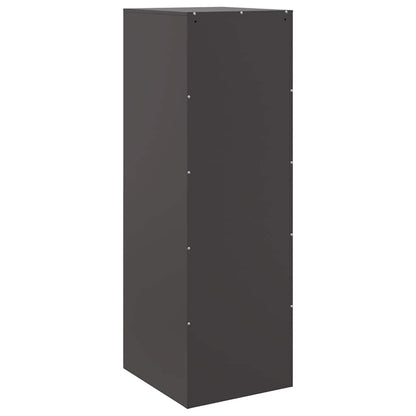 Credenza Nera 34,5x39x107 cm in Acciaio | homemem39