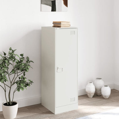 Credenza Bianca 34,5x39x107 cm in Acciaio - homemem39