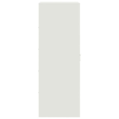 Credenza Bianca 34,5x39x107 cm in Acciaio - homemem39