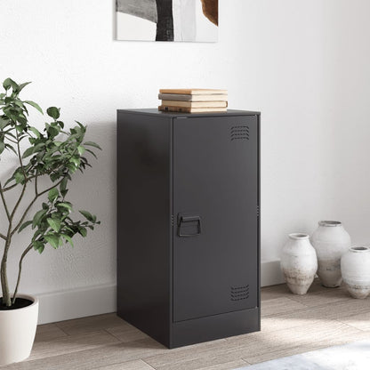 Credenza Nera 34,5x39x107 cm in Acciaio - homemem39