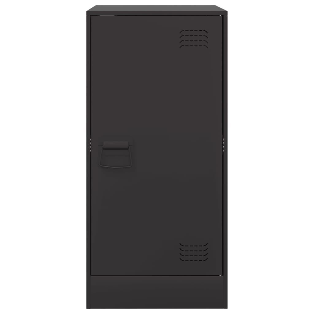 Credenza Nera 34,5x39x107 cm in Acciaio - homemem39