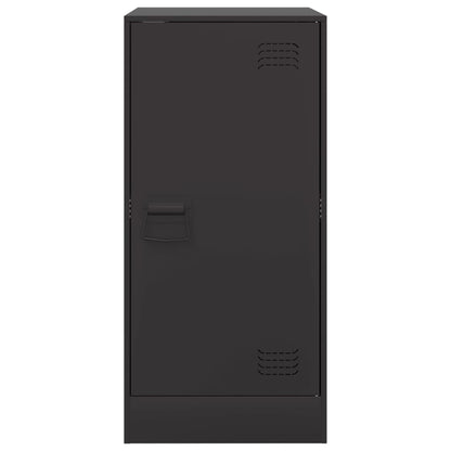 Credenza Nera 34,5x39x107 cm in Acciaio - homemem39