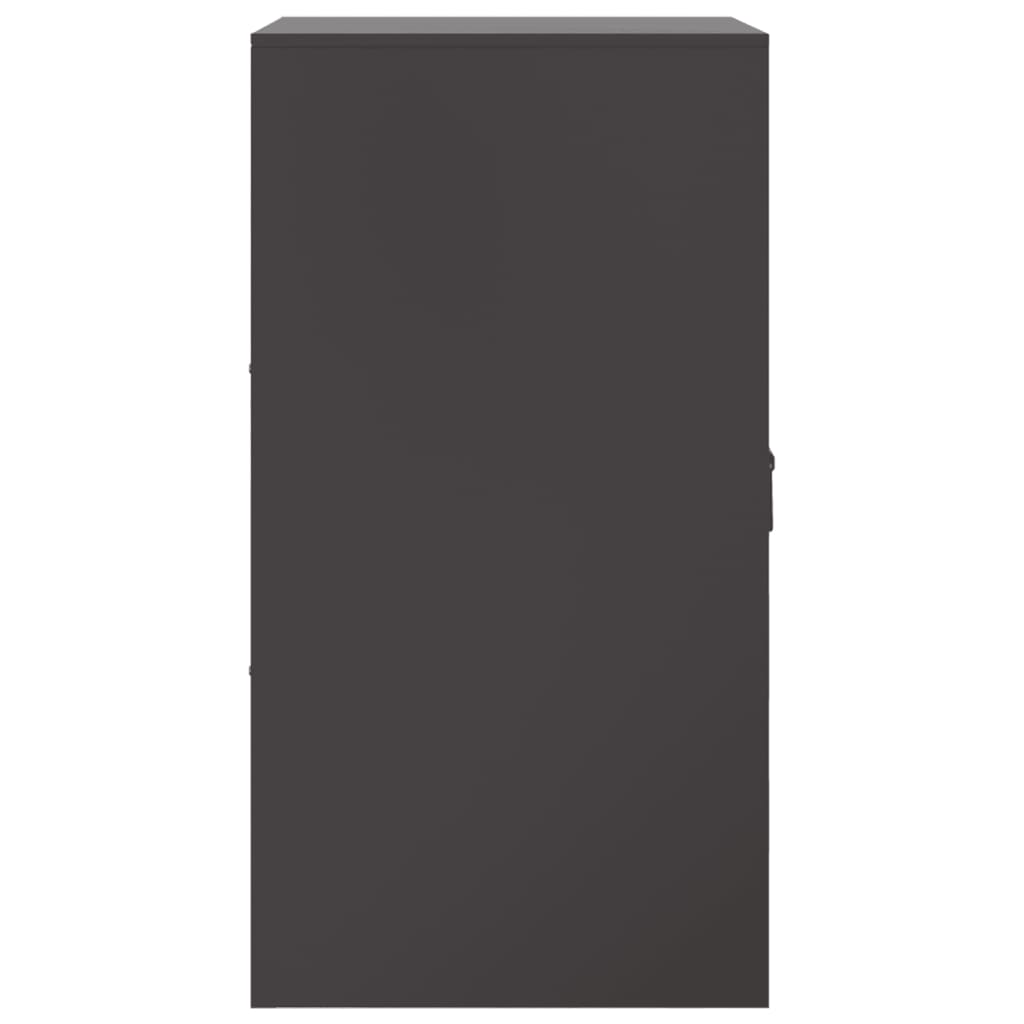 Credenza Nera 34,5x39x107 cm in Acciaio - homemem39