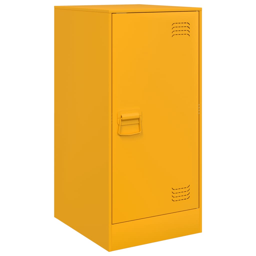 Credenza Giallo Senape 34,5x39x73 cm in Acciaio - homemem39