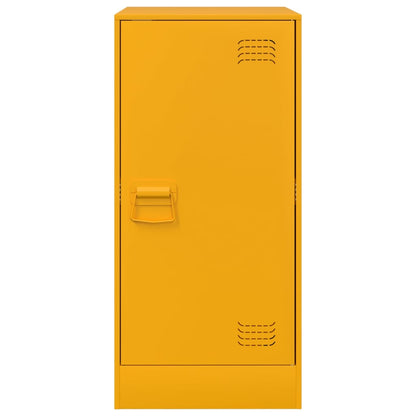 Credenza Giallo Senape 34,5x39x73 cm in Acciaio - homemem39
