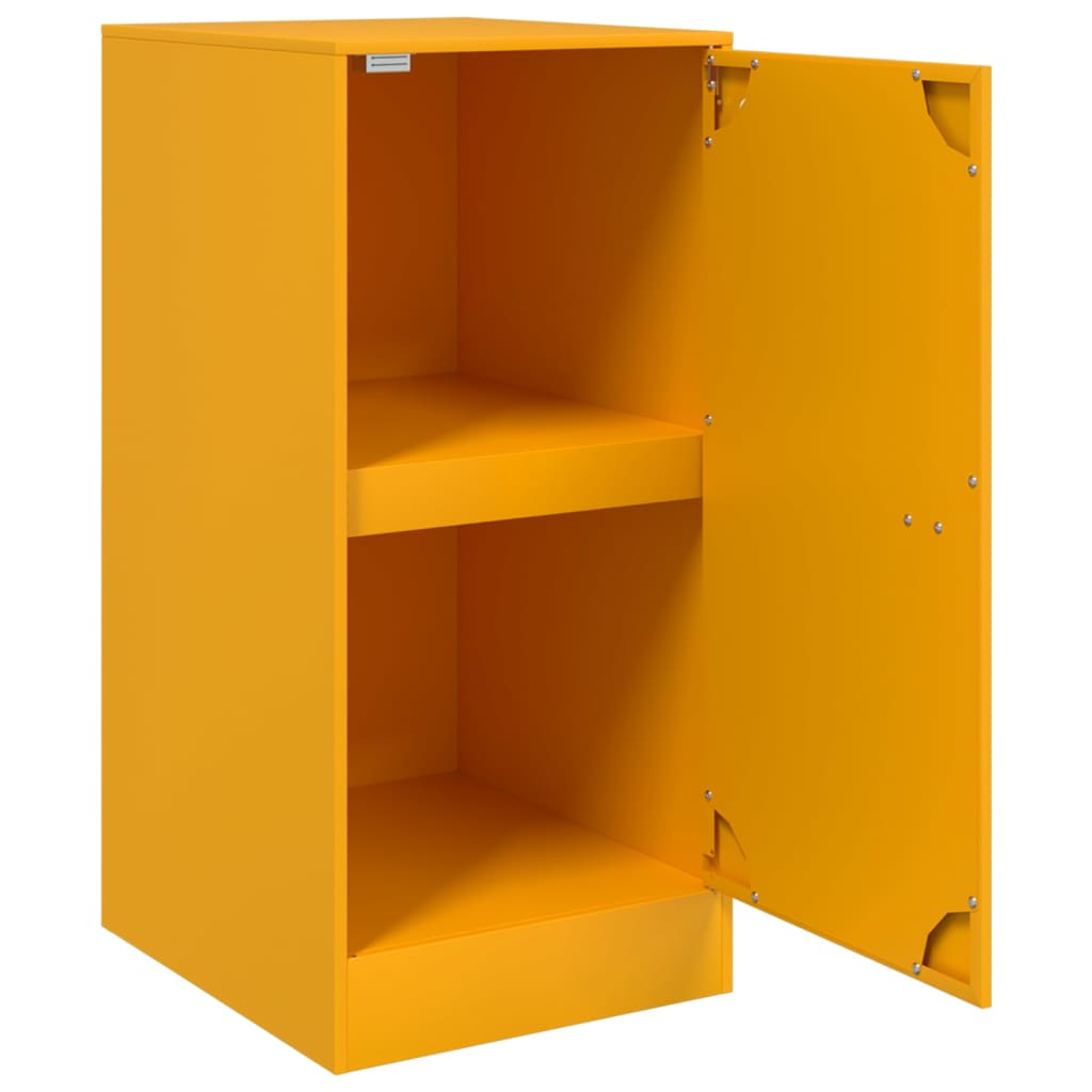 Credenza Giallo Senape 34,5x39x73 cm in Acciaio - homemem39