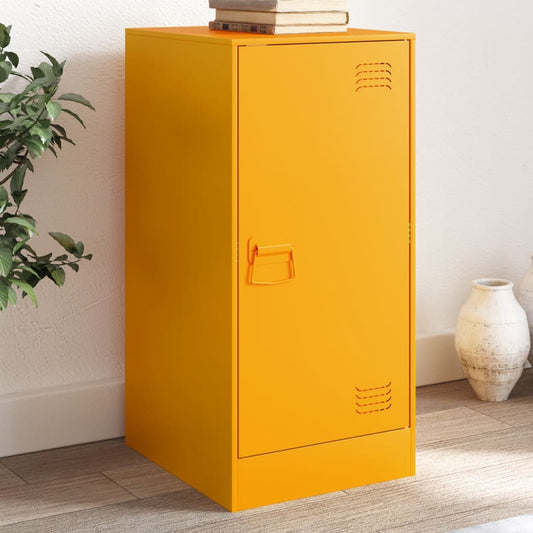 Credenza Giallo Senape 34,5x39x73 cm in Acciaio - homemem39