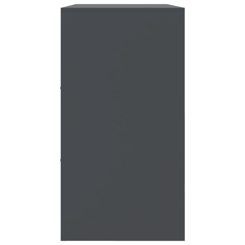 Credenza Antracite 99x39x73 cm in Acciaio - homemem39