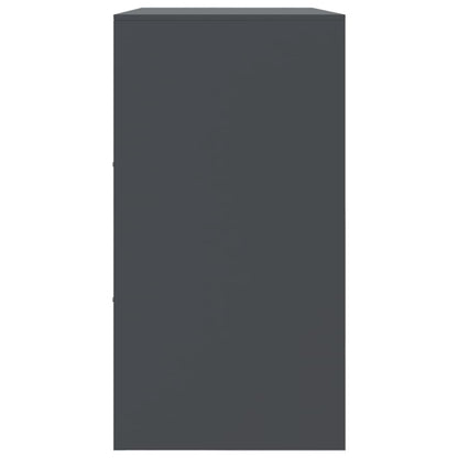 Credenza Antracite 99x39x73 cm in Acciaio - homemem39