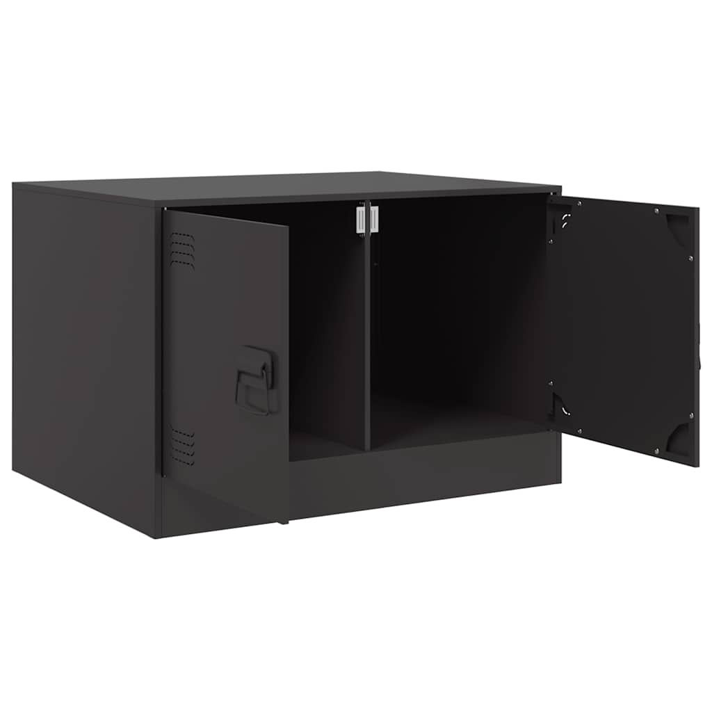 Tavolino da Salotto Nero 67x50x44 cm in Acciaio | homemem39