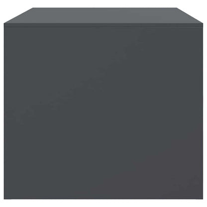 Tavolino da Salotto Antracite 67x50x44 cm in Acciaio
