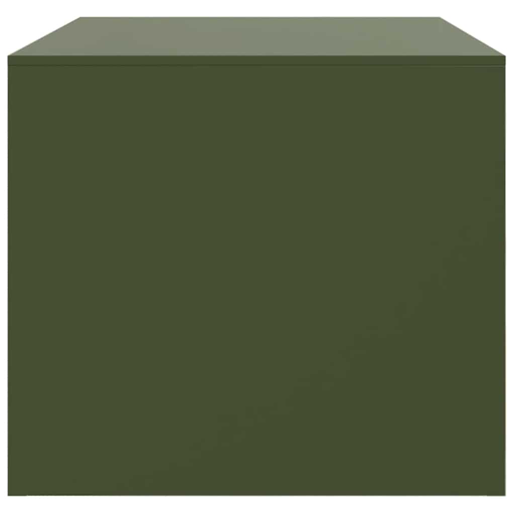 Tavolino da Salotto Verde Oliva 67x50x44 cm in Acciaio | homemem39