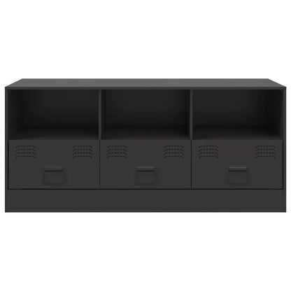 Mobile TV Nero 99x39x44 cm in Acciaio