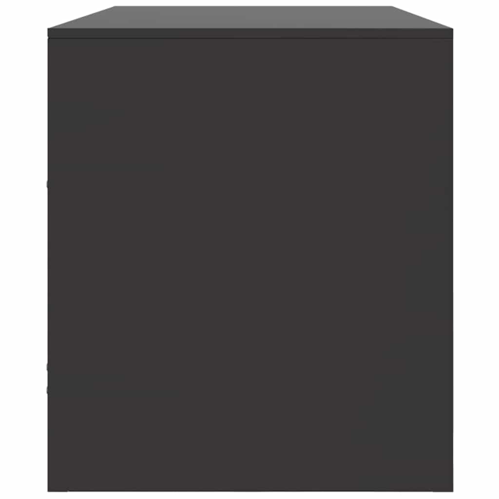 Mobile TV Nero 99x39x44 cm in Acciaio