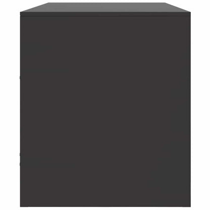 Mobile TV Nero 99x39x44 cm in Acciaio