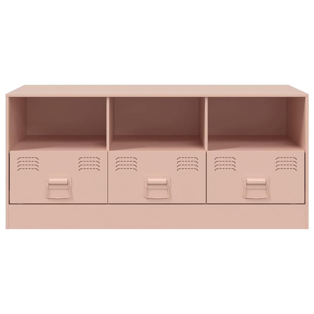 Mobile Porta TV Rosa 99x39x44 cm in Acciaio | homemem39