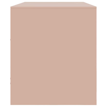 Mobile Porta TV Rosa 99x39x44 cm in Acciaio - homemem39