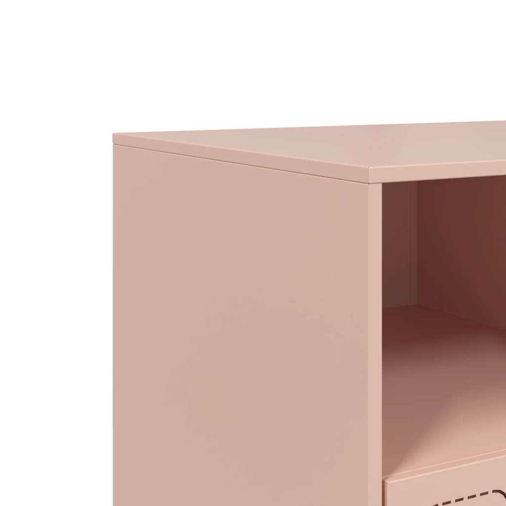 Mobile Porta TV Rosa 99x39x44 cm in Acciaio | homemem39