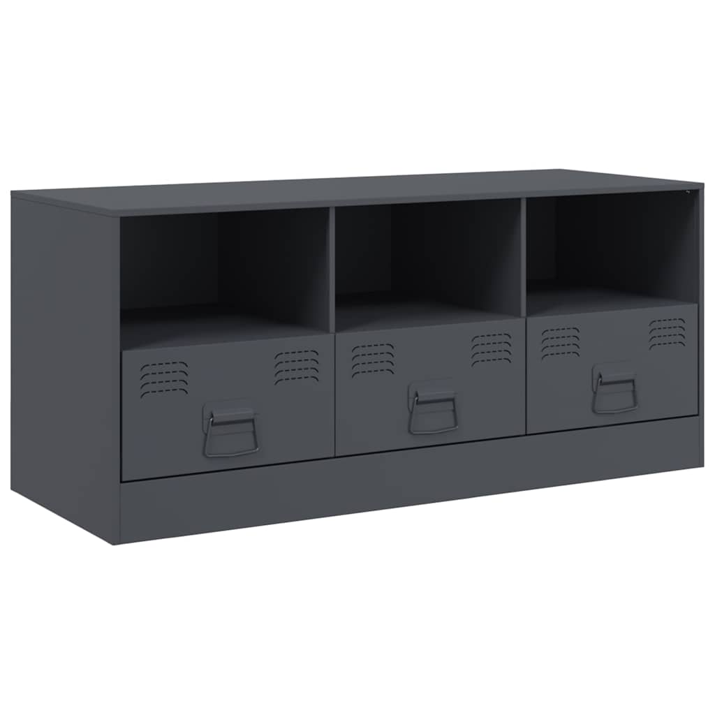 Mobile Porta TV Antracite 99x39x44 cm in Acciaio | homemem39