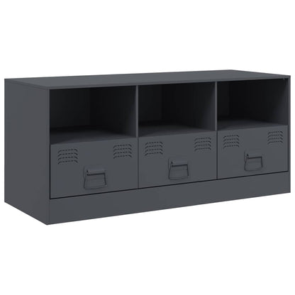 Mobile Porta TV Antracite 99x39x44 cm in Acciaio | homemem39