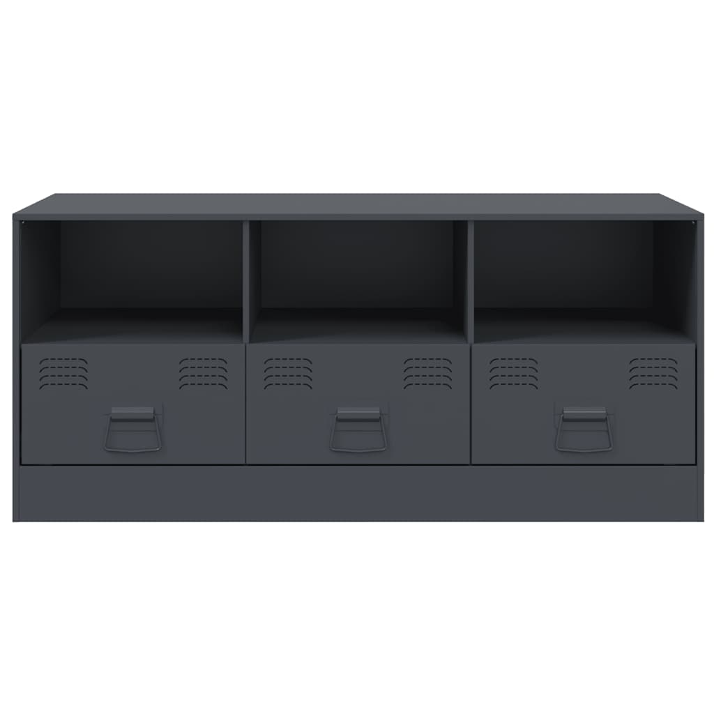 Mobile Porta TV Antracite 99x39x44 cm in Acciaio | homemem39
