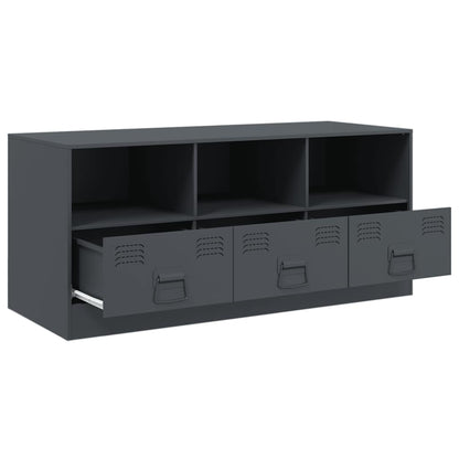 Mobile Porta TV Antracite 99x39x44 cm in Acciaio | homemem39
