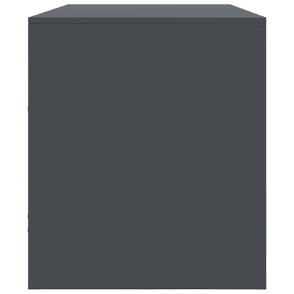 Mobile Porta TV Antracite 99x39x44 cm in Acciaio - homemem39