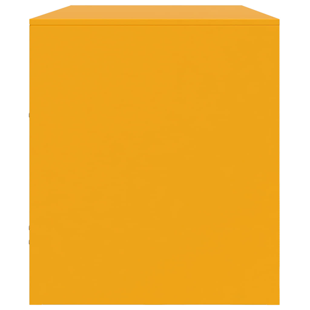 Mobile Porta TV Giallo Senape 99x39x44 cm in Acciaio | homemem39
