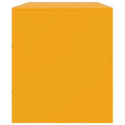 Mobile Porta TV Giallo Senape 99x39x44 cm in Acciaio | homemem39