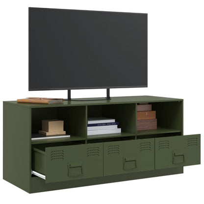 Mobile TV Verde Oliva 99x39x44 cm in Acciaio | homemem39