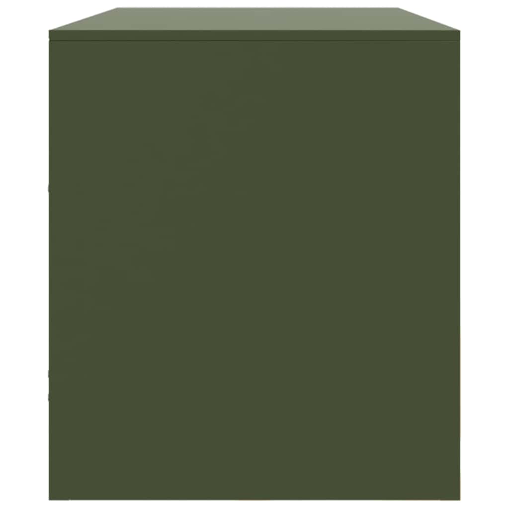 Mobile TV Verde Oliva 99x39x44 cm in Acciaio | homemem39