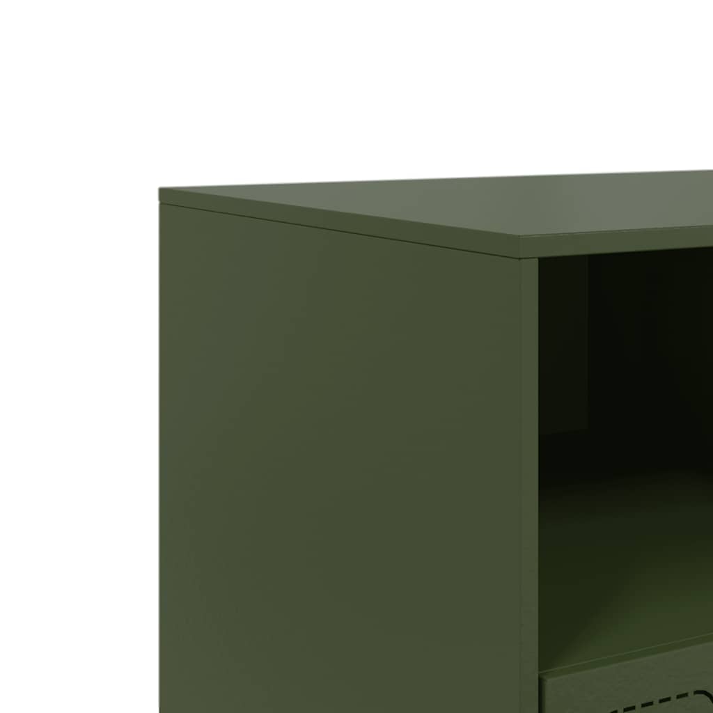 Mobile TV Verde Oliva 99x39x44 cm in Acciaio | homemem39