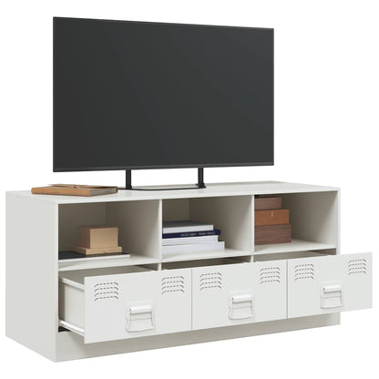 Mobile Porta TV Bianco 99x39x44 cm in Acciaio | homemem39