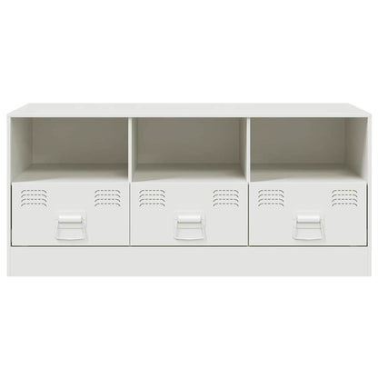 Mobile Porta TV Bianco 99x39x44 cm in Acciaio | homemem39