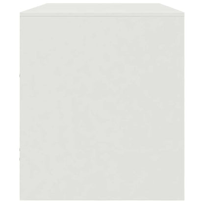 Mobile Porta TV Bianco 99x39x44 cm in Acciaio - homemem39