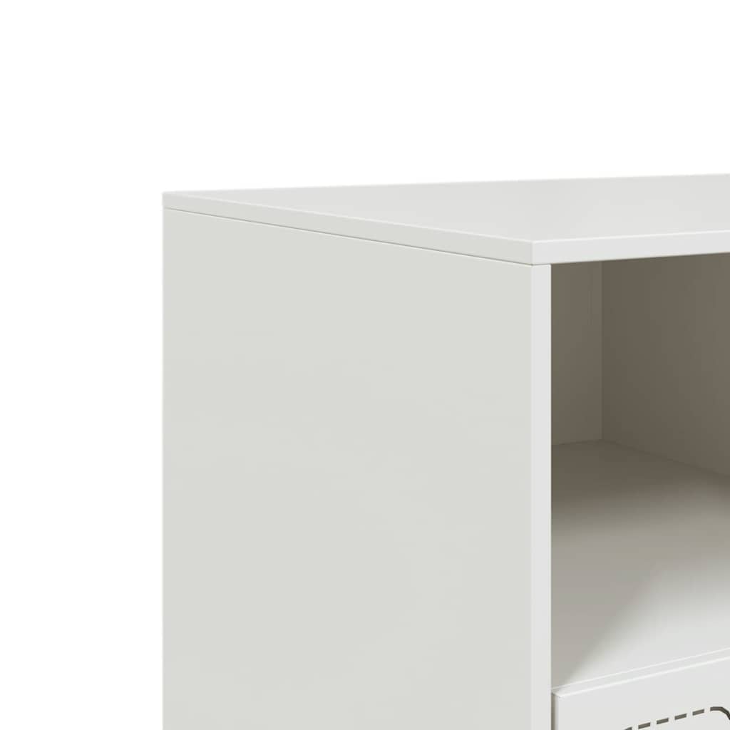 Mobile Porta TV Bianco 99x39x44 cm in Acciaio | homemem39