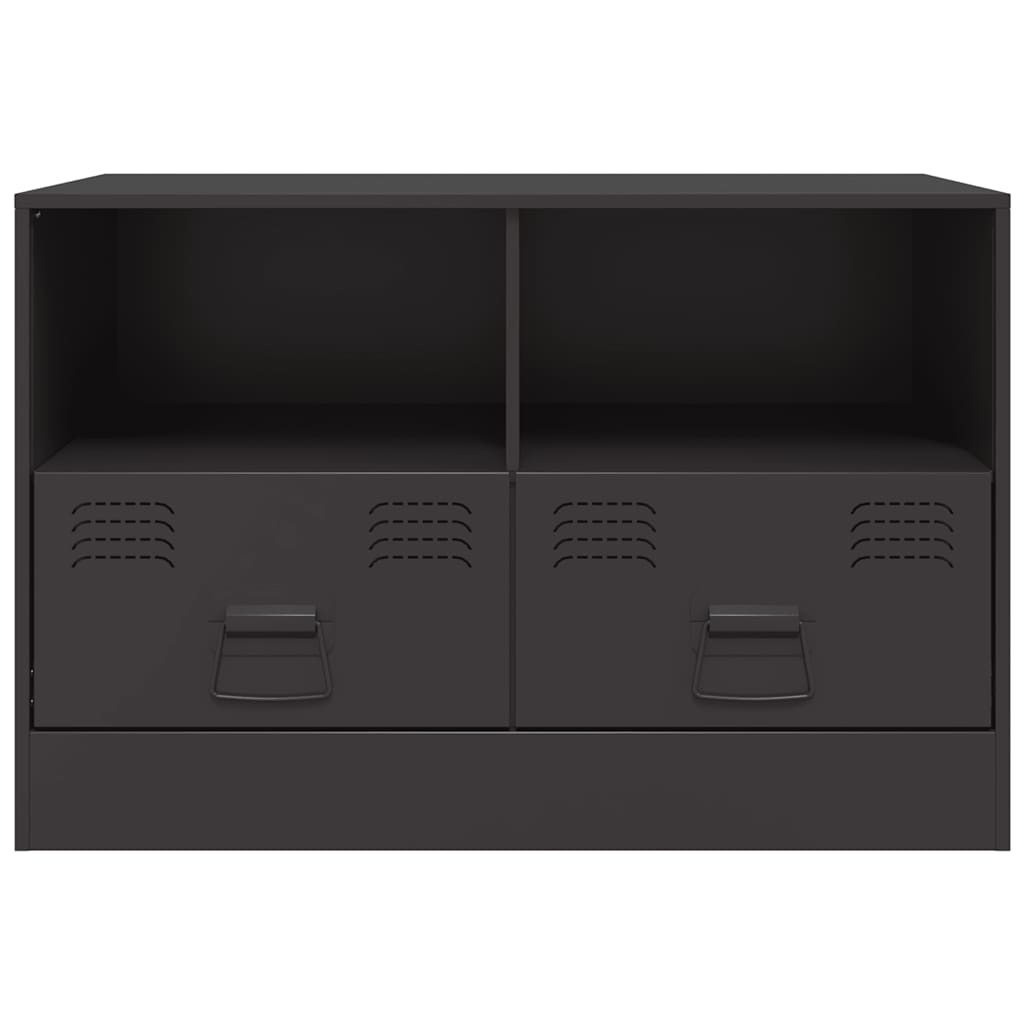 Mobile TV Nero 67x39x44 cm in Acciaio