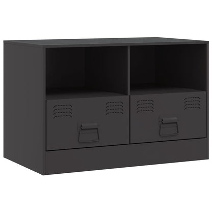 Mobili TV 2 pz Neri 67x39x44 cm in Acciaio | homemem39