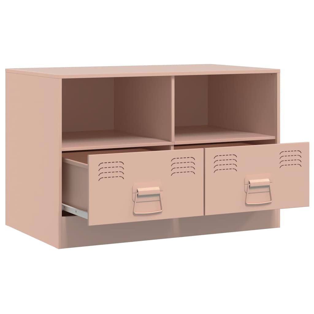 Mobili TV 2 pz Rosso 67x39x44 cm in Acciaio | homemem39