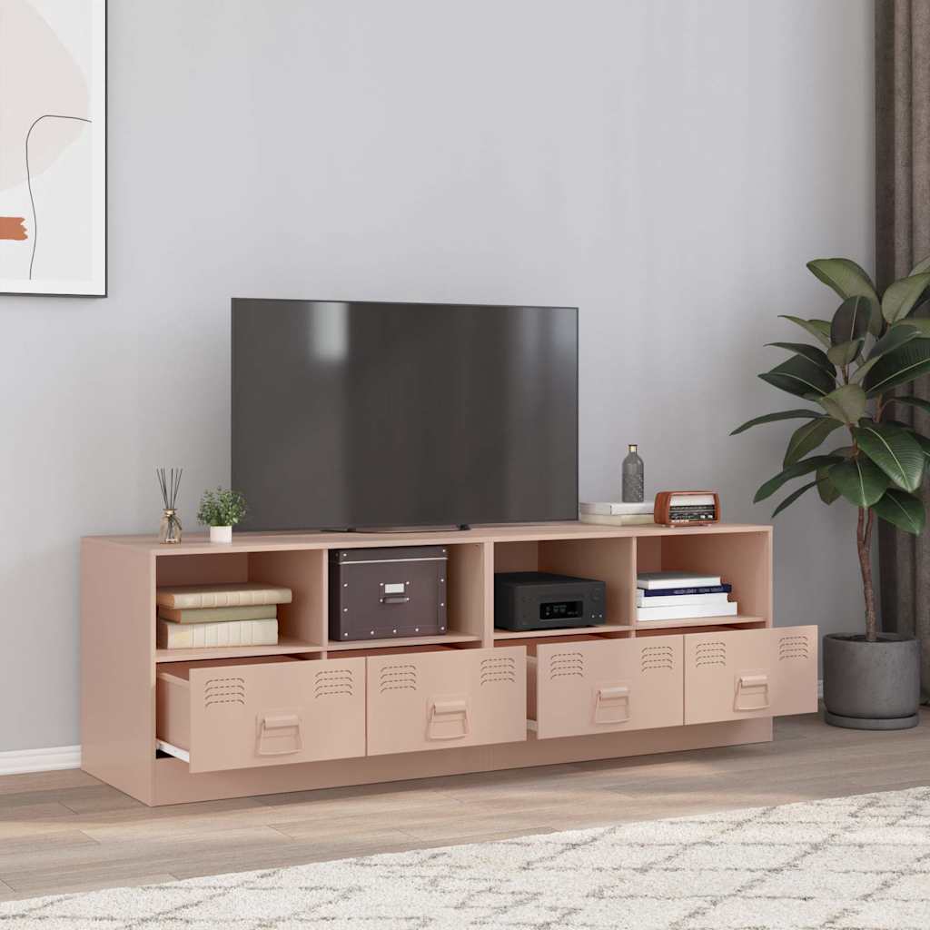 Mobili TV 2 pz Rosso 67x39x44 cm in Acciaio | homemem39