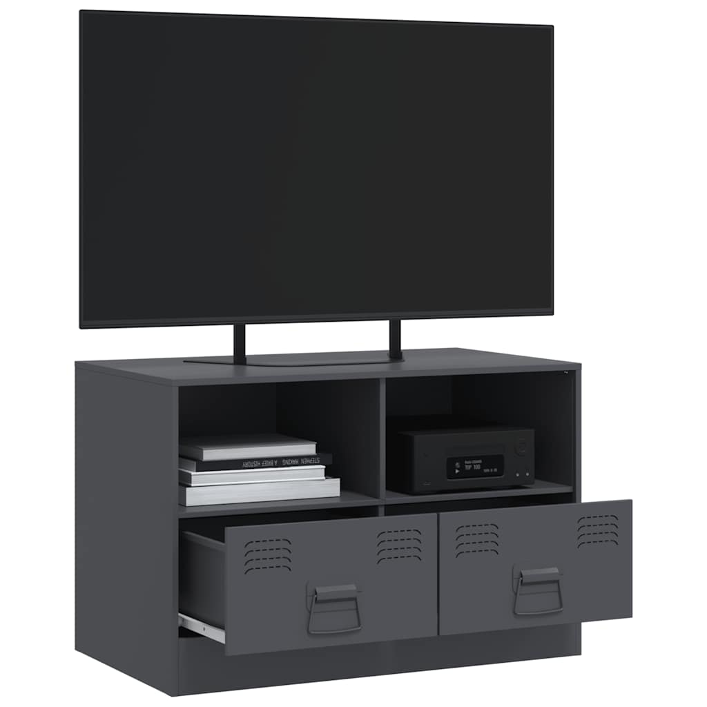 Mobile TV Antracite 67x39x44 cm in Acciaio | homemem39