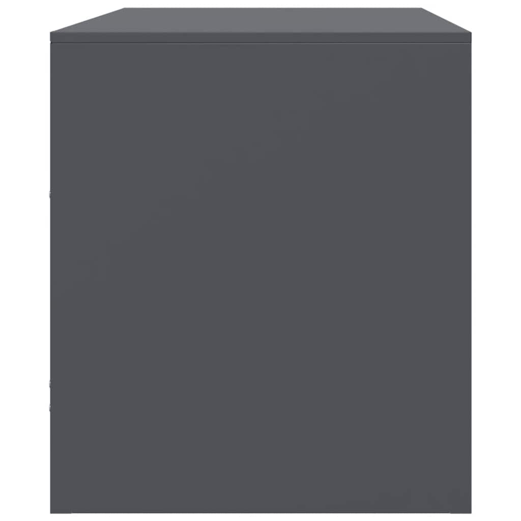 Mobile TV Antracite 67x39x44 cm in Acciaio | homemem39