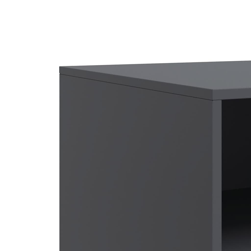 Mobile TV Antracite 67x39x44 cm in Acciaio | homemem39