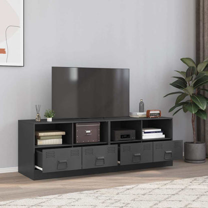 Mobili TV 2 pz Antracite 67x39x44 cm in Acciaio - homemem39