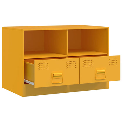Mobili TV 2 pz Giallo Senape 67x39x44 cm in Acciaio | homemem39