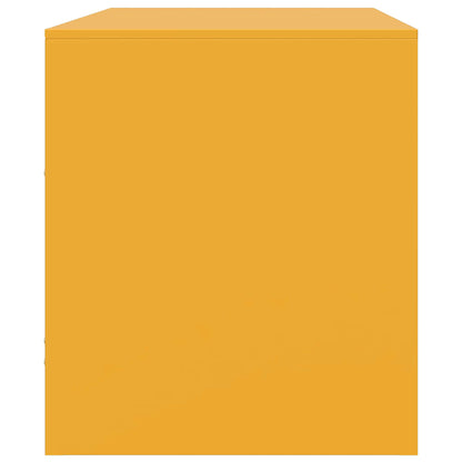 Mobili TV 2 pz Giallo Senape 67x39x44 cm in Acciaio | homemem39