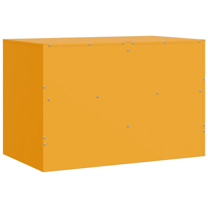 Mobili TV 2 pz Giallo Senape 67x39x44 cm in Acciaio - homemem39