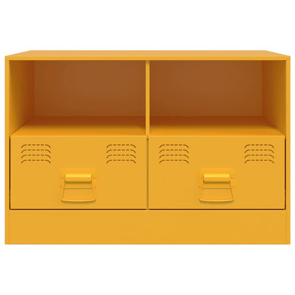 Mobili TV 2 pz Giallo Senape 67x39x44 cm in Acciaio | homemem39